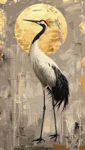 Szlachetny żuraw - 40x70 cm