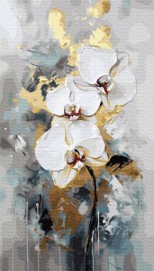 Delikatna orchidea - 40x70 cm