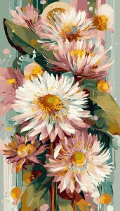 Kwiatowa opowieść - 40x70 cm  