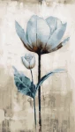 Przezroczysty kwiat - 40x70 cm  