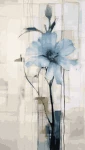 Kryształowy kwiat - 40x70 cm   