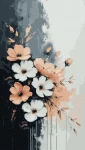 Pastelowa kompozycja - 40x70 cm 