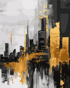 Miasto w złocie - 50x65 cm